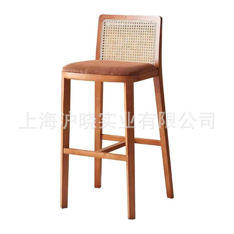 约全椅实木吧台子单人22高脚凳子酒吧手机店高脚椅餐椅桌吧简椅现货