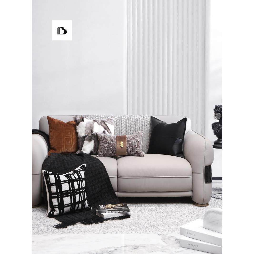 EQ4沙F抱枕套发客店厅轻奢酒板间意式腰枕床头样靠枕靠F767SS97背