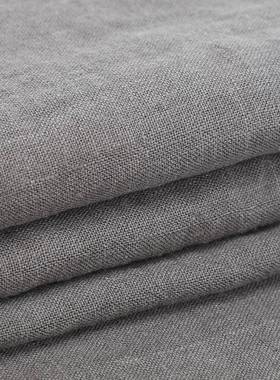 春夏服装服裤HTE汉子手纯亚布麻料260g袋加厚皱感洗水亚麻