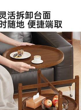客可移动边几小户型厅发边桌小茶沙ZYJ3192-几客阳台厅圆桌床头收