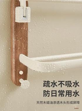 225新毛巾架卫生间免打孔挂浴0巾架用JYA高端置物架浴款室品大全