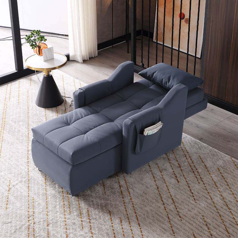 户型小户型艺沙发懒人贵妃电动按摩椅休闲布家用老人家单人躺椅老