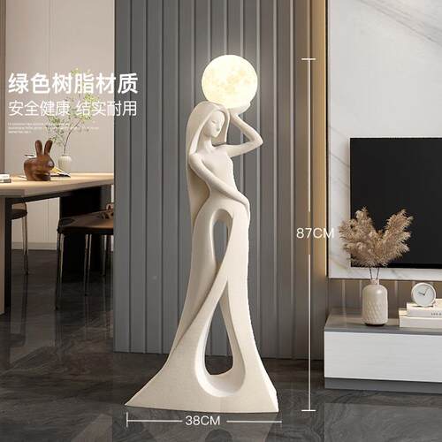 意式简抽ys202416人物艺塑术雕摆件轻奢客厅沙发旁极玄关壁龛装饰