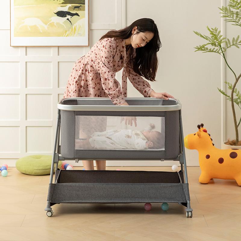 婴儿床可折叠携式新生儿多能可便移动功宝宝床小户型月子205中心睡床