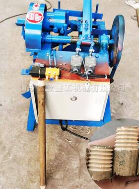 拖把木杆扫把开牙机家具装饰圆棒杆DO-KY-4-开牙机圆形螺木料棒纹