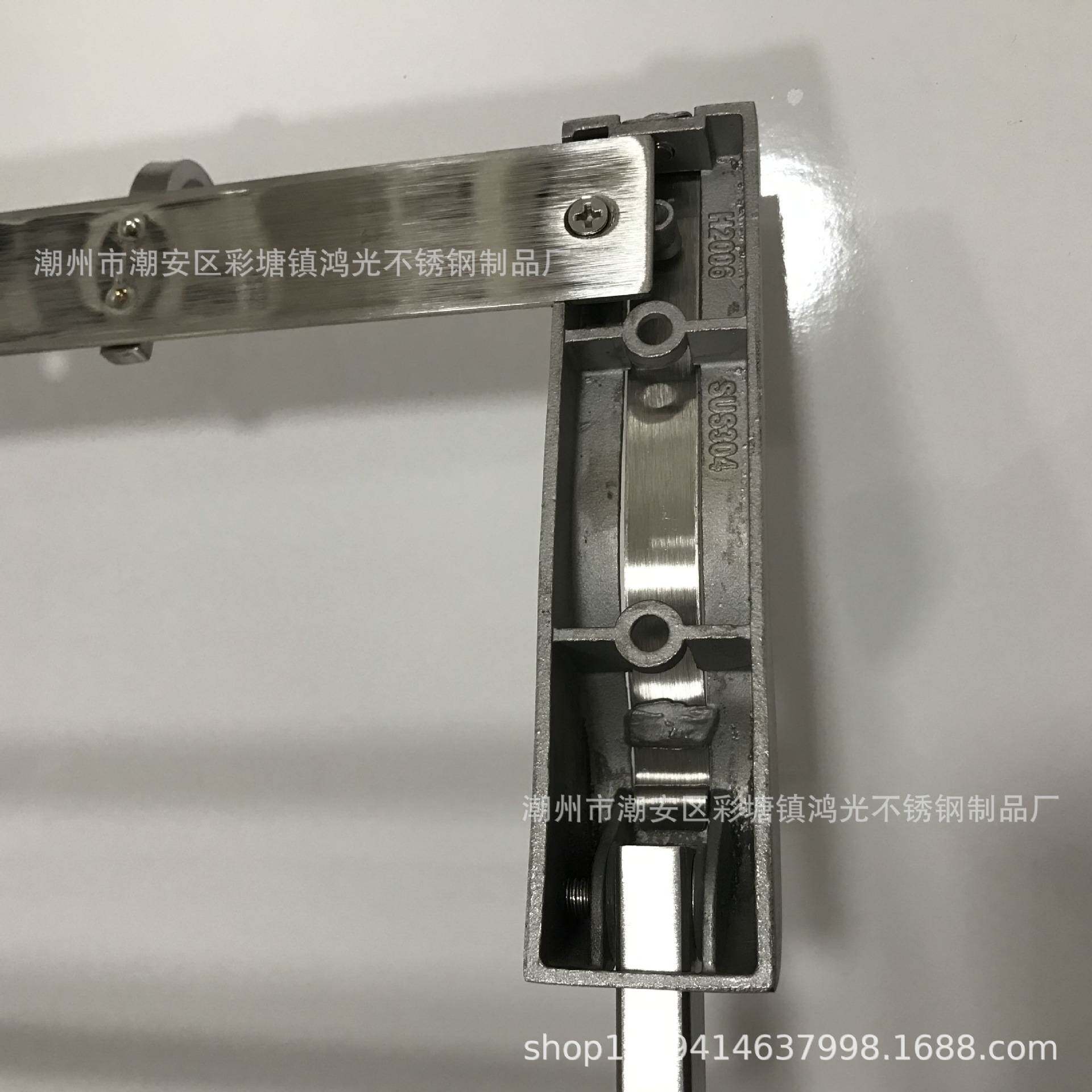 304不锈钢拉丝浴巾架 双层折叠置物毛巾架 精铸底座,活动杆!