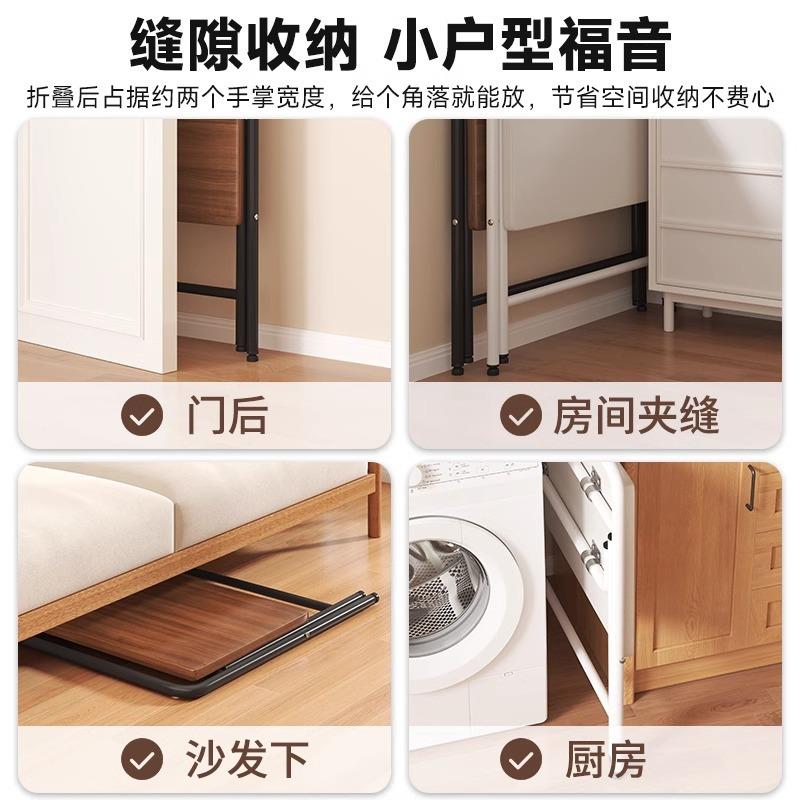 可叠书桌免安电脑桌学生用写字家桌卧室床折叠桌折边小桌子简装易