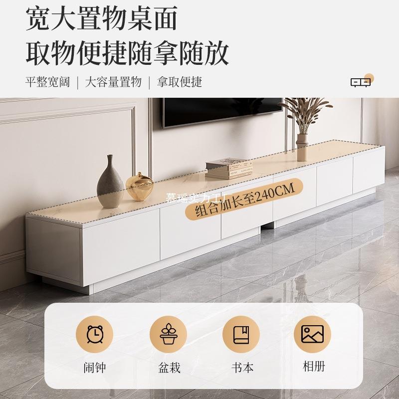 茶几电视柜组合现油代约家用小户简型客风DSG0055厅地柜法式奶落