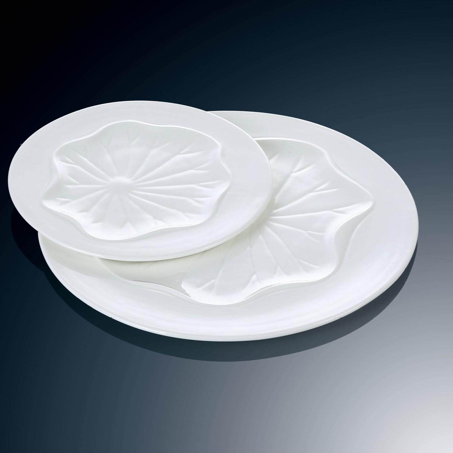 创意陶色瓷酒艺术XOT盘白菜盘荷花造型水果盘商点心盘子店餐具用