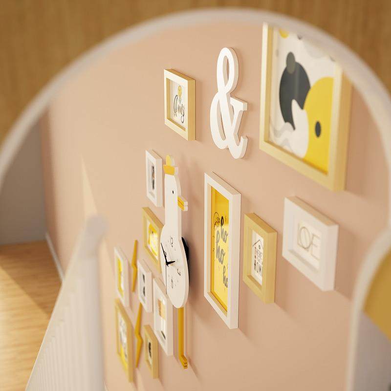 木_972卡972通儿楼梯照片墙现代装片饰挂画童相框组合换相摇实摆,家居饰品,DIY亲子装饰画,淘宝优惠券,粉丝福利购,淘宝优惠卷