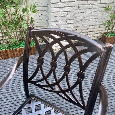 外铸铝桌椅花园民庭桌院宿铁户艺餐椅桌子组22-10-21合防水户外阳台露天椅