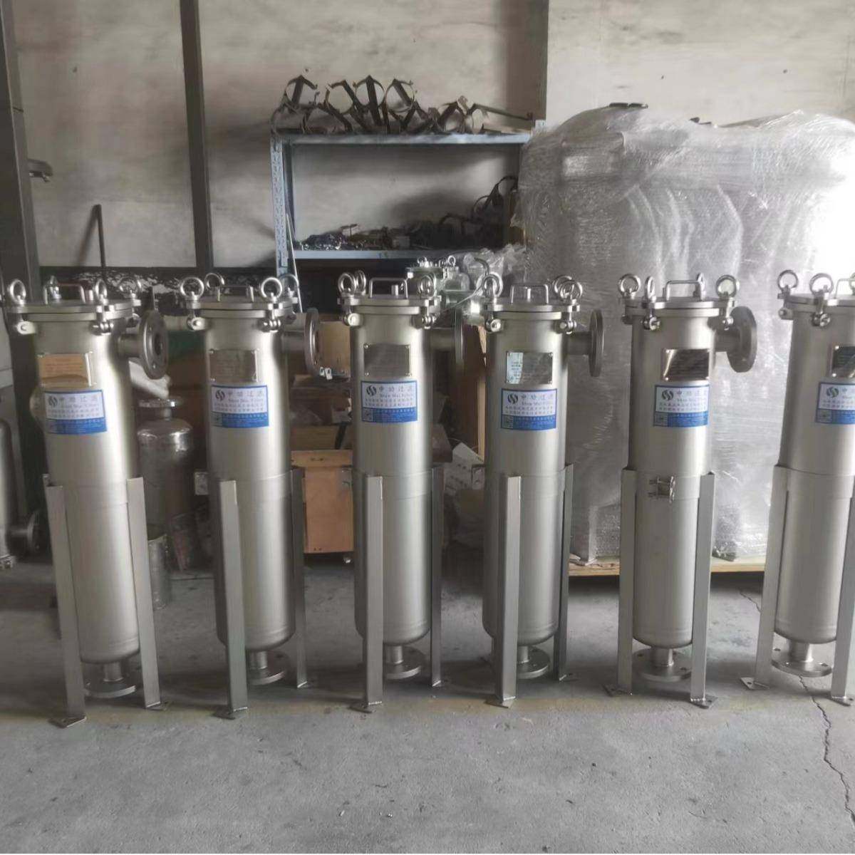 L1P2EGQS袋式过滤器D侧入式平板兰法耐高-压单袋式过滤器可喷砂抛