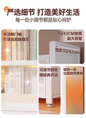 钢制书MCL柜带门童书架防尘储物柜落地卧架室置展物客厅示柜儿收