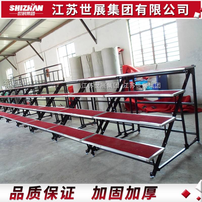 钢铁合唱台三层四层五层六层可合影架可折叠合唱便携舞台定/制