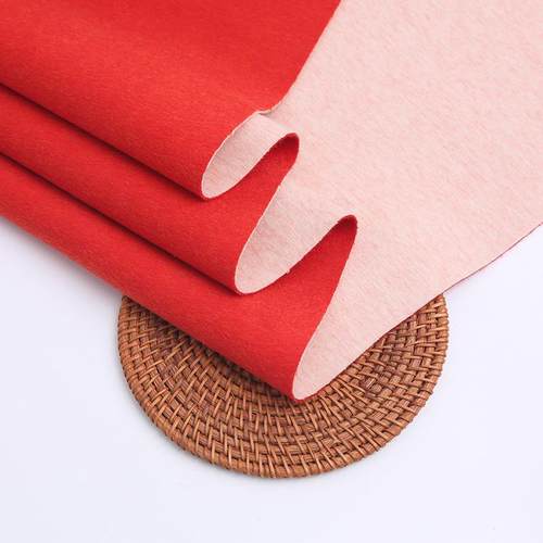 新品全双毛双色羊驼绒面料全澳毛双色面阿尔巴面卡ISC布料长毛呢