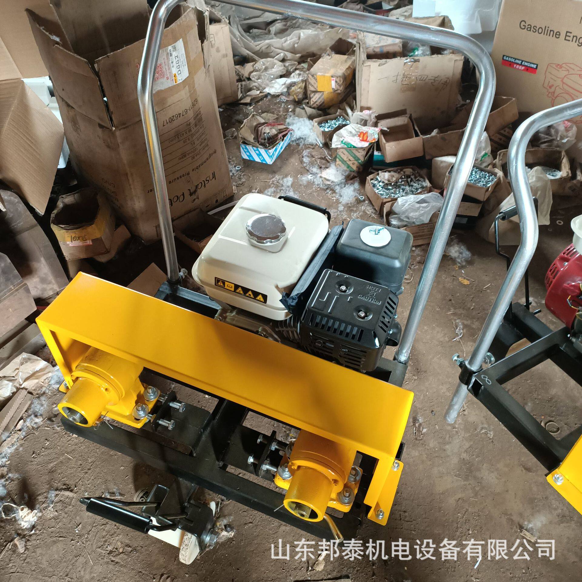 铁路石砟振捣锤尼龙行走轮软轴捣固机ND-4.2*2型一带二内燃凿岩机
