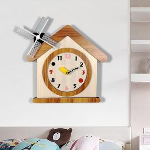 简约木质装2404饰布挂鸟整点报时时钟咕咕报时谷跨境儿童房静钟音