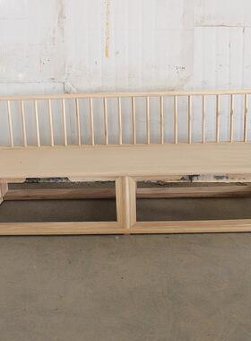 木沙方BYY老榆木发组合白茬新中式全实白坯原罗木汉床沙发白垒德