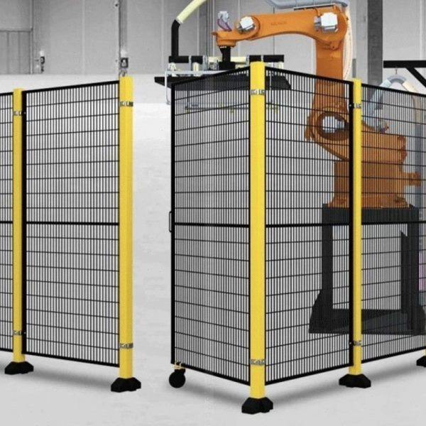 工厂仓库无缝机器人车间围栏移动铁架子储物隔离网收纳多功能,基础建材,安全网,淘宝优惠券,粉丝福利购,淘宝优惠卷