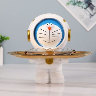 创意机器猫收纳托盘眼镜支架眼镜架摆件眼镜店道具展示架眼镜搁架