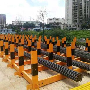 工地钢筋堆放架 标准化钢筋原材料堆放平台 16工字钢摆放材料支架