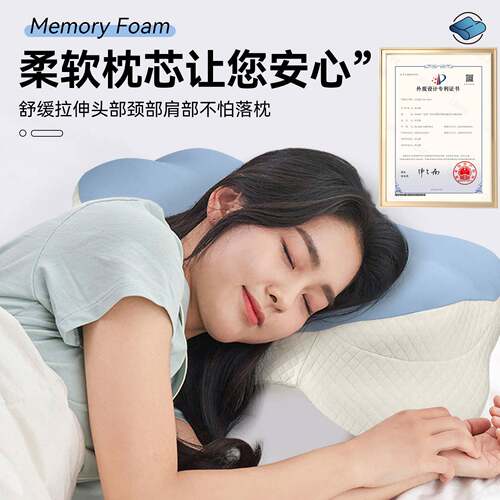 广LS-1276州忆源头工厂记慢枕回弹朵枕记忆枕头护云颈枕真空压缩