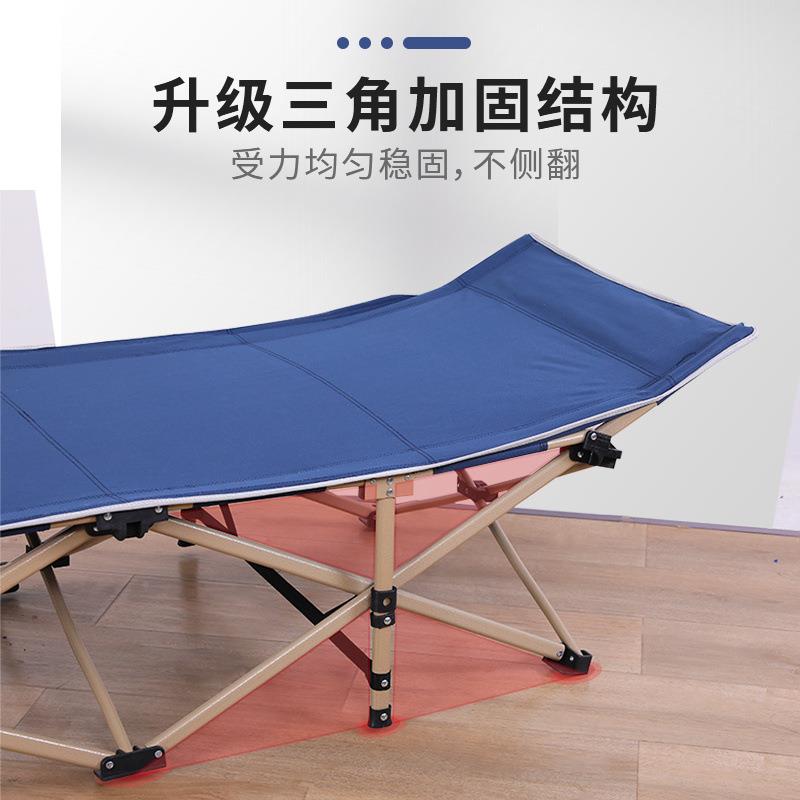 折叠床午小巧超折小-午休折叠床陪护床躺椅睡可叠成人用耐轻便