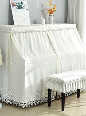 ?现代简蕾约钢F76T759S琴全罩网格尘丝防美式小清新钢罩琴罩盖布