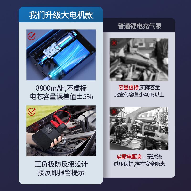 无车载充气泵功272能汽车应急启动电车用轮源胎多冲打线气泵搭电