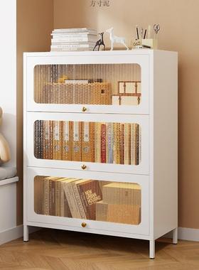 钢制书DNT防尘书柜带门家架用落地儿童书置艺本收纳架铁储物柜物
