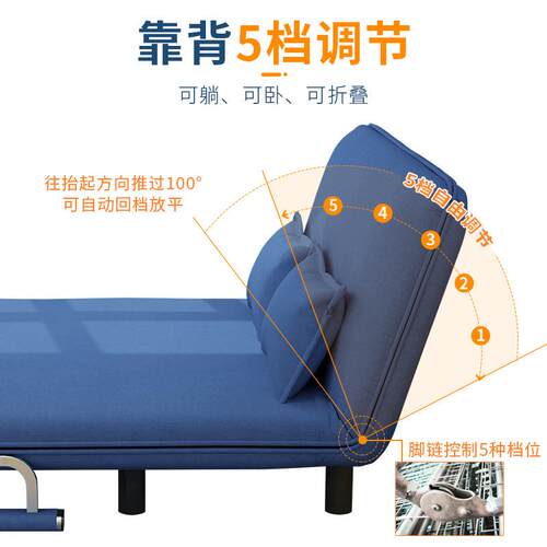 可折叠发WD006床两用多功能.单人乳沙书胶12米双人小户型房家用家具