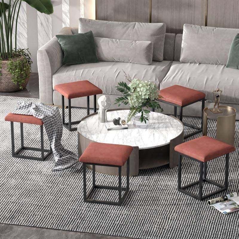 多功能组收纳凳约五合一魔方简凳小凳凳子家用745客厅沙合发网红