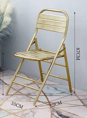 厚NFO加不锈钢椅用子红店折叠椅子家用耐阳台户外庭院简网易折叠