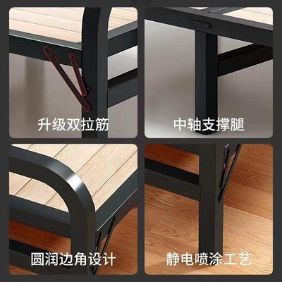 折叠床单人家办用简易加XHE1床.2米加固午休小床成人公室硬板床铁