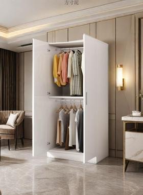 衣柜家用卧DFP儿室木质对开门收纳现代风简衣易组橱装出租房用童