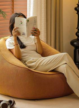 懒人沙卧发豆袋单人可QVB趟可榻榻米室阳台休闲沙睡发客厅小2024新款