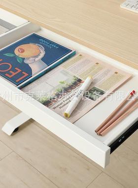 厂家供电脑桌直单人式台家用摇升降桌子带抽屉可隐藏显AAX示器手