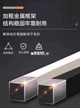 简易衣衣柜落地室衣架防衣帽间架ORV子组装收纳服柜子开尘放式卧