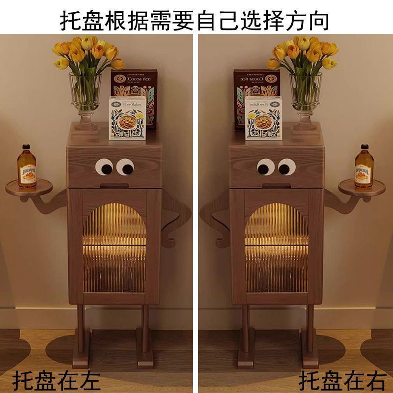 机器人床头柜可爱储物柜带侧边室床客厅1置物灯柜创意儿卧童边柜