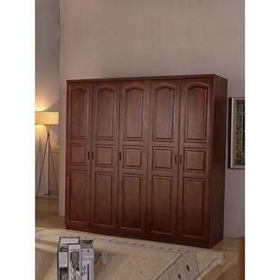 ?纯香樟实木大橱衣柜两多门简约平开衣柜现代整体衣原木衣制柜门