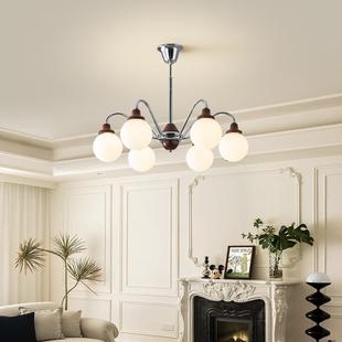 法式 复古厅实565木餐厅卧室房帽间南洋衣风灯 中古魔豆书客灯美式