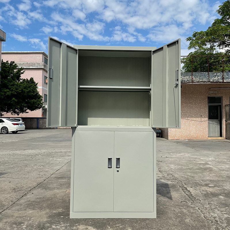 钢制四门办公铁皮柜带锁财务四层文员资料柜金属防锈物料存放书柜