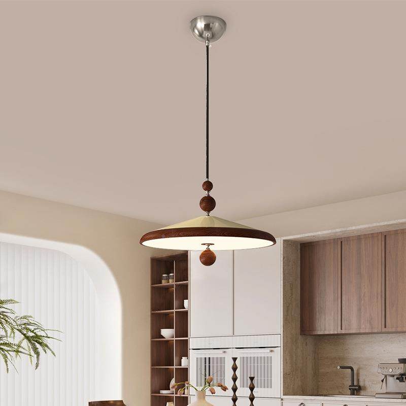 碟中古桌风餐厅吊灯复简约美式古胡桃木纹色创意飞吧717台餐摇臂,家装灯饰光源,智能吊灯,淘宝优惠券,粉丝福利购,淘宝优惠卷