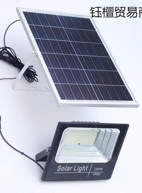 太阳能户外庭院路灯超亮农感村家用应大功d率内le室防水照明10100