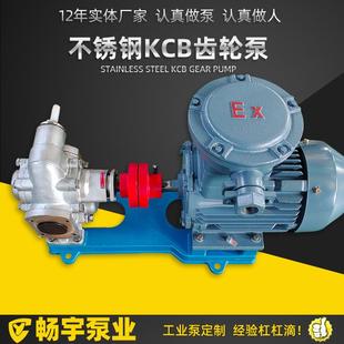 不锈钢齿轮泵kcb200输送食用油腐蚀性液体304不锈钢齿轮泵