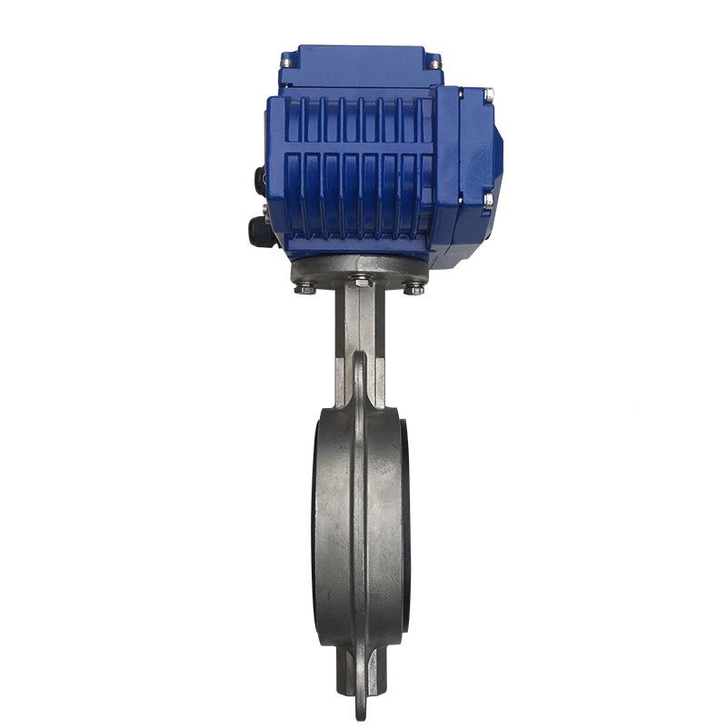 105D97X-不16P电动锈钢开软密封对夹1蝶阀关型220V