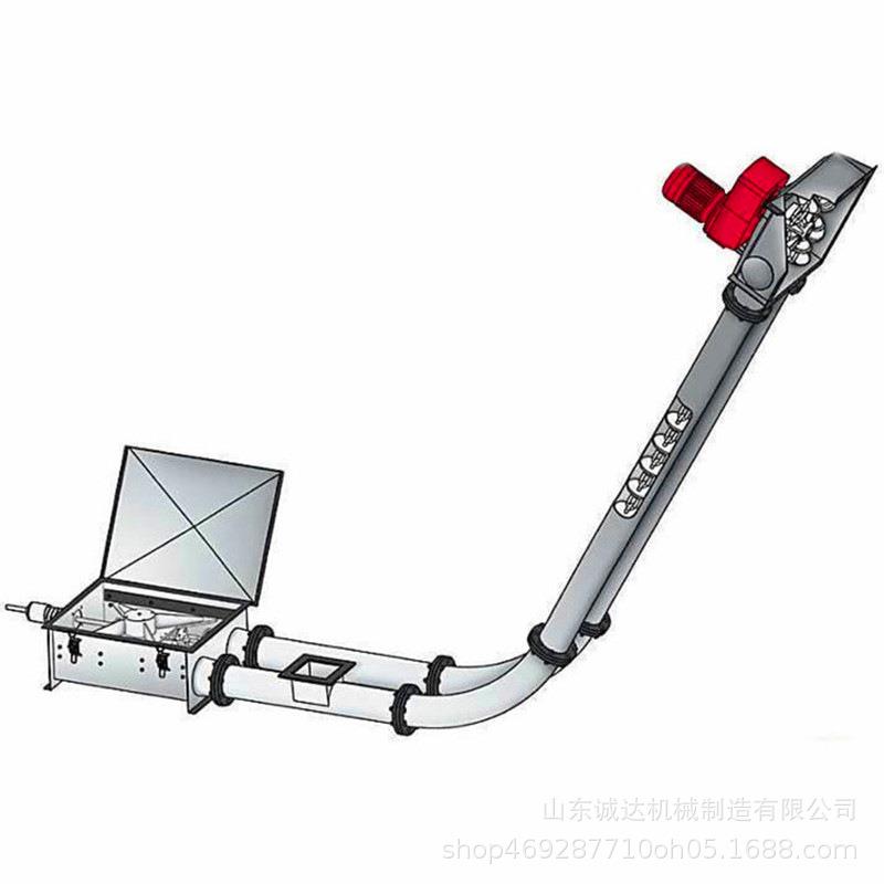 广东化工染料装罐管链输送机Z型密封无尘管链上料机