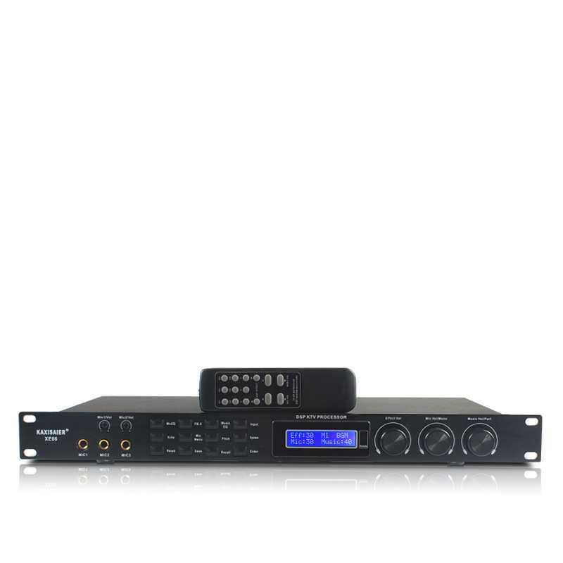 KAXISAIER XE66前置防啸叫人声数字效果器KTV前级混响均衡