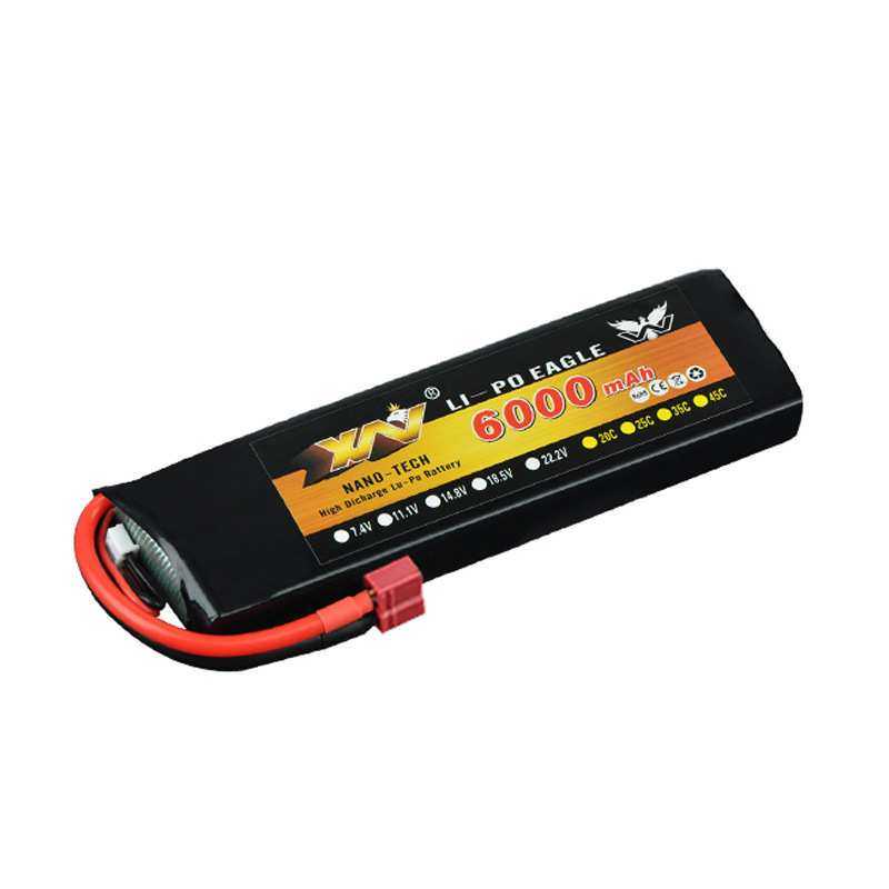 航模车模锂电池3S 11.1V 5200/6000/7000mAh 35C聚合物高倍率
