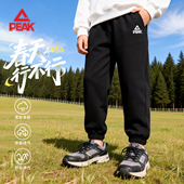 匹克童装 男大童一条过冬软壳冲锋裤 男童加绒裤 子春秋儿童东北棉裤